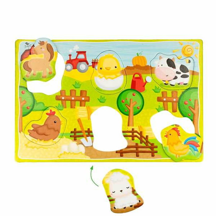 Lisciani Juego de aprendizaje Montessori 3D con 50 figuras autocorrectivas y cajas de animales