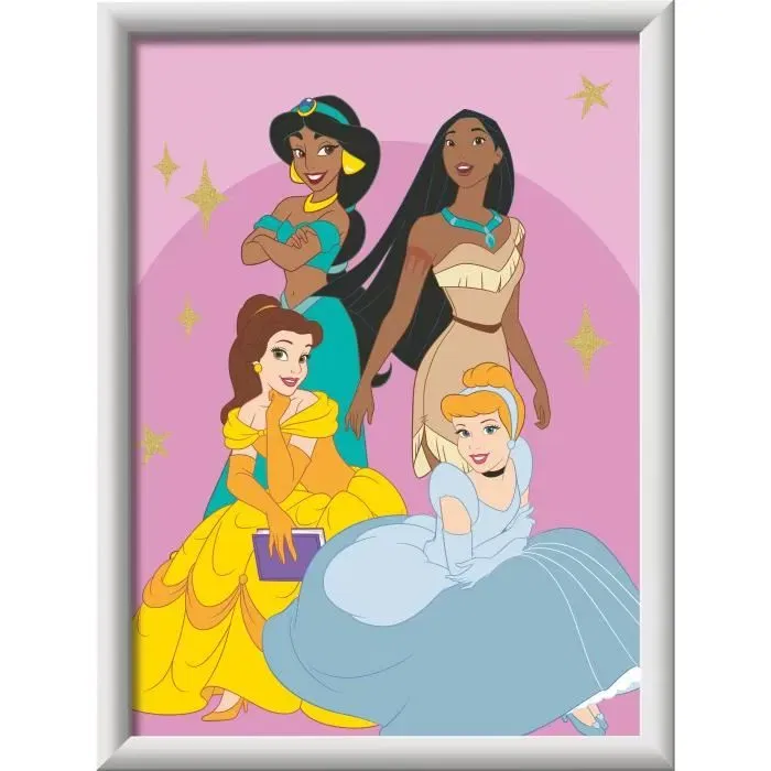 Ravensburger Kit de Pintura por Números Princesas Disney 25843 para Niños a partir de 7 Años 18 x 24 cm