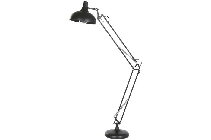 DKD Home Decor Lámpara Pie Moderno Negro 30 x 170 x 65 cm