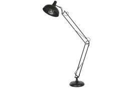 DKD Home Decor Lámpara Pie Moderno Negro 30 x 170 x 65 cm