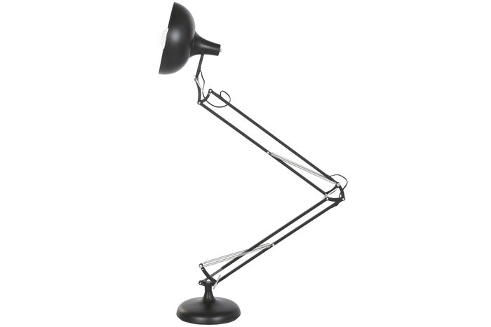 DKD Home Decor Lámpara Pie Moderno Negro 30 x 170 x 65 cm