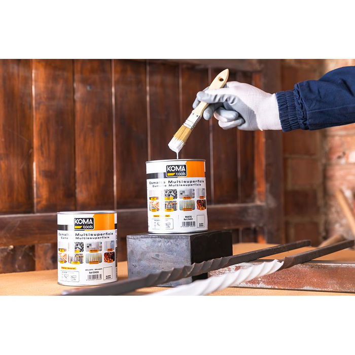 Koma Tools Esmalte Multisuperficies Negro Mate 750 ml Al Agua Interior Exterior