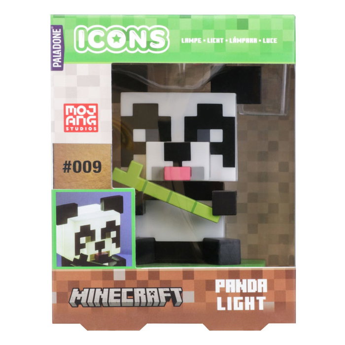 Minecraft Lámpara Icons Panda 11 cm