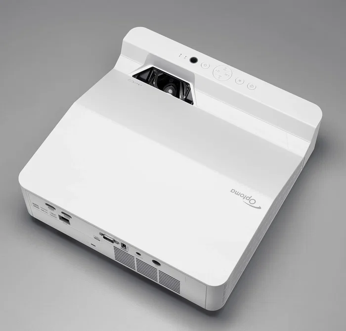 Optoma ZW410UST Proyector Láser DLP WXGA (1280x800) 4000 Lúmenes, Lente Ultracorta, 3D, Blanco - Proyector de Alcance Ultracorto para Negocios