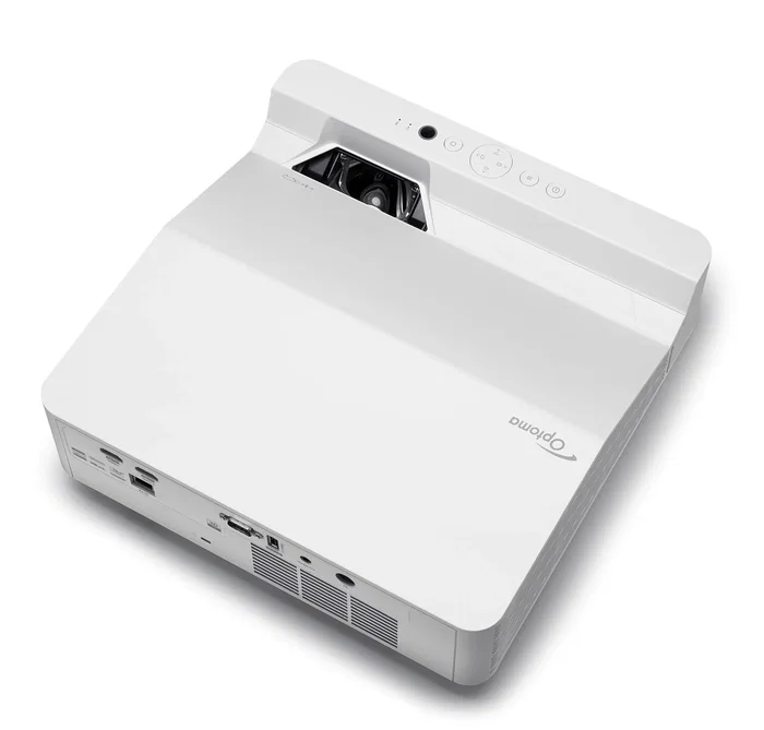 Optoma ZW410UST Proyector Láser DLP WXGA (1280x800) 4000 Lúmenes, Lente Ultracorta, 3D, Blanco - Proyector de Alcance Ultracorto para Negocios