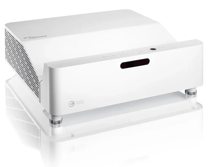 Optoma ZW410UST Proyector Láser DLP WXGA (1280x800) 4000 Lúmenes, Lente Ultracorta, 3D, Blanco - Proyector de Alcance Ultracorto para Negocios