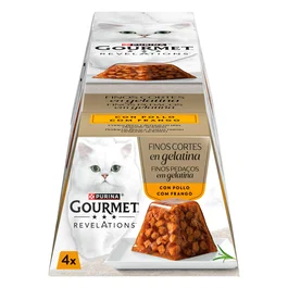 Purina Gourmet Revelations Finos Cortes Pollo 6x4x57g