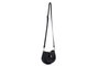 Lucky Bees Adira - Black Bolsa de Hombro Negra de Cuero de Polivinilo, 21x8x15 cm