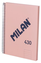 MILAN Bloc A5 Extra Tapa Horizontal 80h 95g Rosa (Set de 3)