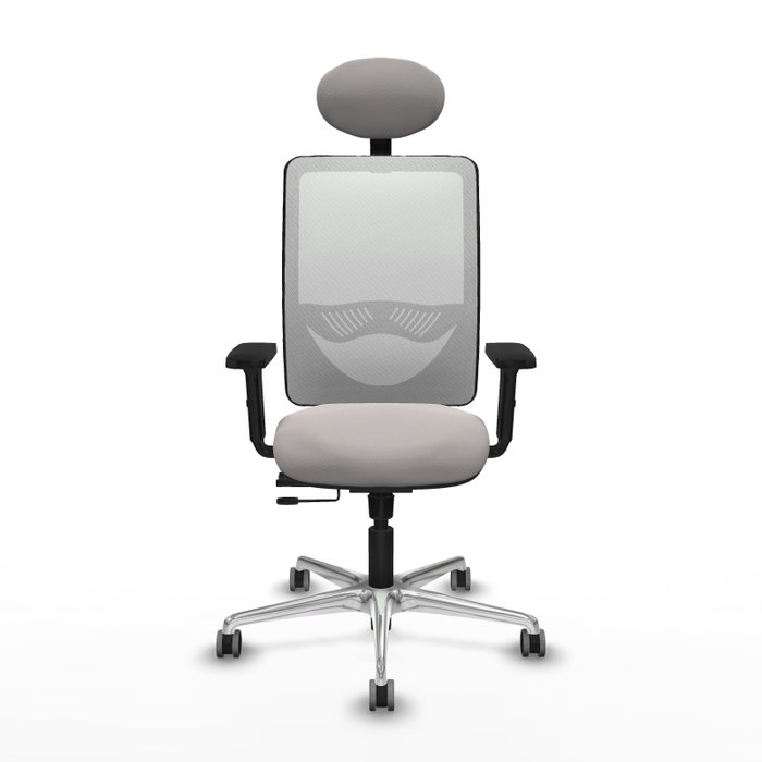 PIQUERAS Y CRESPO Silla de oficina Zulema con mecanismo Sincro/Traslack y Brazos 2D, Blanco PIQUERAS Y CRESPO Silla de oficina Zulema con mecanismo Sincro/Traslack y Brazos 2D, Blanco
