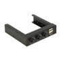 DeLOCK 62714 Panel Frontal 3.5 pulg con 2 x USB 2.0 y Control de Ventilador