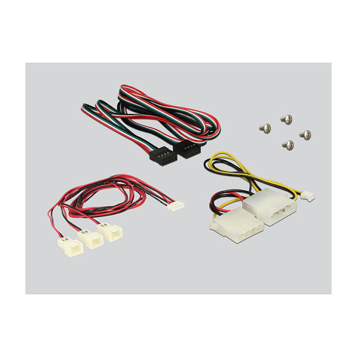 DeLOCK 62714 Panel Frontal 3.5 pulg con 2 x USB 2.0 y Control de Ventilador