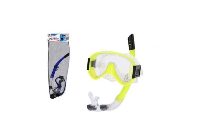 Color Baby Máscara de Buceo con Tubo de Respiración para Adultos (+12 años) Aqua Sport
