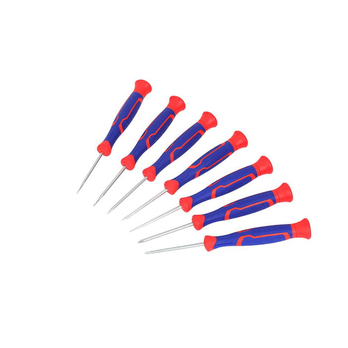 Workpro Juego de Destornilladores de Precisión 7 Piezas, 3 Phillips + 4 Plano, Cromo-Vanadio con Punta Magnética y Mango Ergonómico Workpro Juego de Destornilladores de Precisión 7 Piezas, 3 Phillips + 4 Plano, Cromo-Vanadio con Punta Magnética y Mango Ergonómico