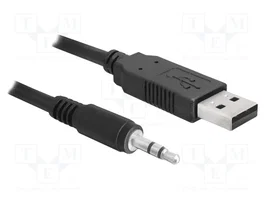 DeLOCK Adaptador USB 2.0 a Jack 3,5 mm 1,8 m Negro