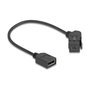 DeLOCK 67155 Módulo Keystone Mini DisplayPort hembra a DisplayPort hembra 45° con cable de 30 cm