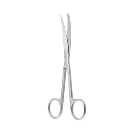 Covetrus Tijera Curva Romo Punta 14 cm de Acero Inoxidable para Equipamiento