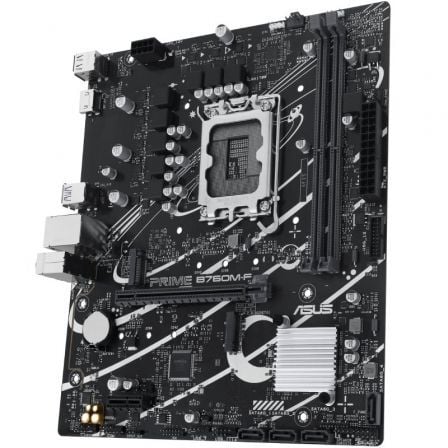 ASUS Placa Base Prime B760M-F Intel B760 LGA 1700 Micro-ATX, DDR5, PCIe 4.0, 2x M.2, HDMI, 1Gb LAN, Aura Sync RGB, AI Noise Cancelling, Socket 14/13/12a Gen