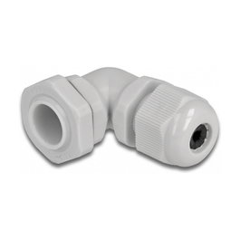 DeLOCK Prensaestopas 90° PG9 Gris