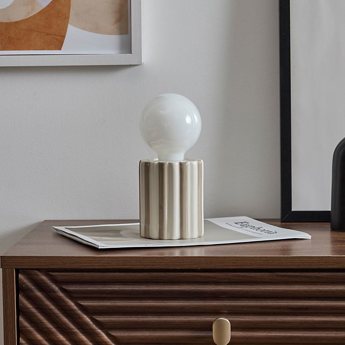 Home Deco Factory Lámpara Cerámica Cocooning d.8,5 cm; h.18,5 cm