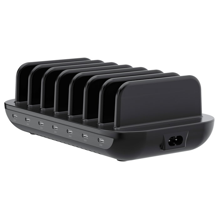 Conceptronic Estación de carga USB 160W OZUL07B con 7 puertos USB-C