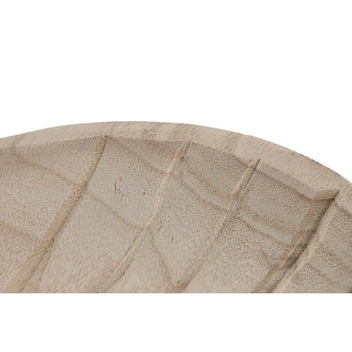 DKD Home Decor Centro de Mesa Paulownia Hoja Natural Marrón