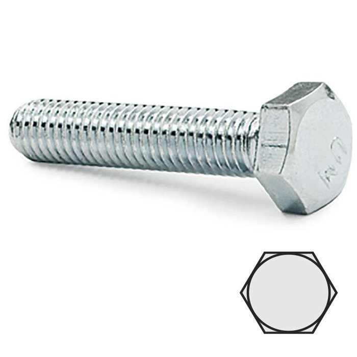 UCAFIX Tornillo Cabeza Hexagonal DIN 933 M4 10 mm Acero Zincado UCAFIX Tornillo Cabeza Hexagonal DIN 933 M4 10 mm Acero Zincado