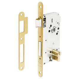 Tesa Cerradura Para Madera 130/58R/Ae Ent-50Mm Dist-70Mm C/Redondo Dorada