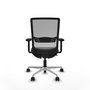 PIQUERAS Y CRESPO Silla de oficina Haches Gris con mecanismo Sincro/Traslack