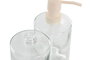 DKD Home Decor Set de 2 Dosificadores de Metal y Cristal 450ml Surtidos