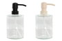 DKD Home Decor Set de 2 Dosificadores de Metal y Cristal 450ml Surtidos