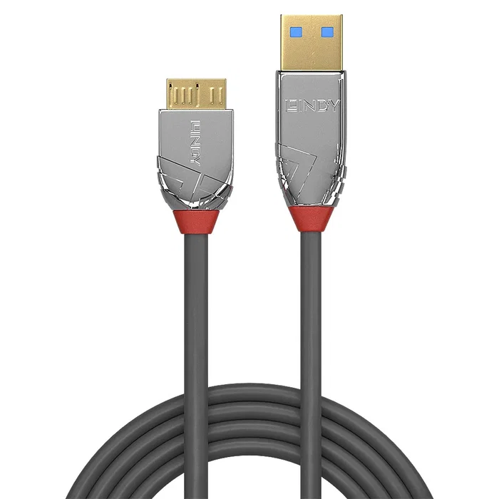 Lindy Cable USB 3.2 Gen 1 (3.1 Gen 1) USB A a Micro-USB B, Macho Derecho, 2 m, Gris, 5 Gbit/s, Ref. 36658 Lindy Cable USB 3.2 Gen 1 (3.1 Gen 1) USB A a Micro-USB B, Macho Derecho, 2 m, Gris, 5 Gbit/s, Ref. 36658