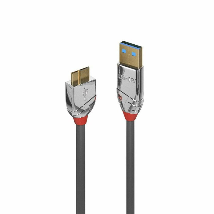 Lindy Cable USB 3.2 Gen 1 de USB A a Micro-USB B, 2 m, Gris