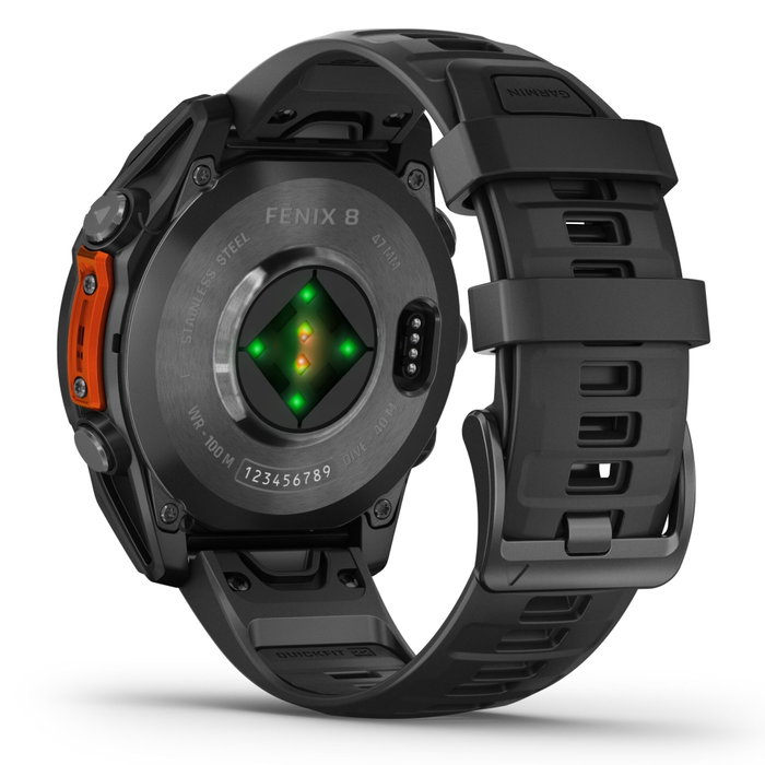 Garmin Fenix 8 47 mm Negro con Pantalla AMOLED de 1,4 pulg. Garmin Fenix 8 47 mm Negro con Pantalla AMOLED de 1,4 pulg.
