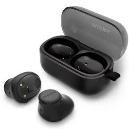 Philips TAT2149 - Auriculares True Wireless Bluetooth con Estuche de Carga - Autonomía 6h + 8h Extra - Resistencia IPX4 - Sonido con Graves Dinámicos - Negros