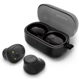 Philips TAT2149BK Auriculares Bluetooth Inalámbricos Negros con Estuche de Carga | Autonomía 6h + 8h | IPX4