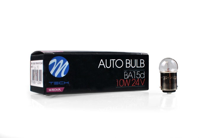 M-Tech Z991 Lámpara BA15D 24V 10W Halógena Clear - Pack 10 Unidades M-Tech Z991 Lámpara BA15D 24V 10W Halógena Clear - Pack 10 Unidades