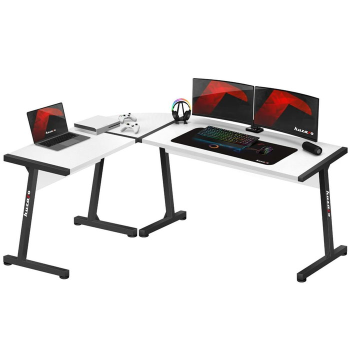 Escritorio Huzaro HZ-Hero 6.0 Blanco Acero Fibra de carbono 178 x 4 x 112 cm Escritorio Huzaro HZ-Hero 6.0 Blanco Acero Fibra de carbono 178 x 4 x 112 cm
