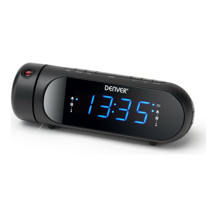 Radio Despertador FM Denver Electronics CPR-700 Negro