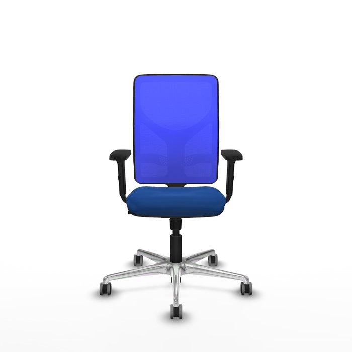 PIQUERAS Y CRESPO Silla de oficina Motilla con mecanismo Sincro, Azul