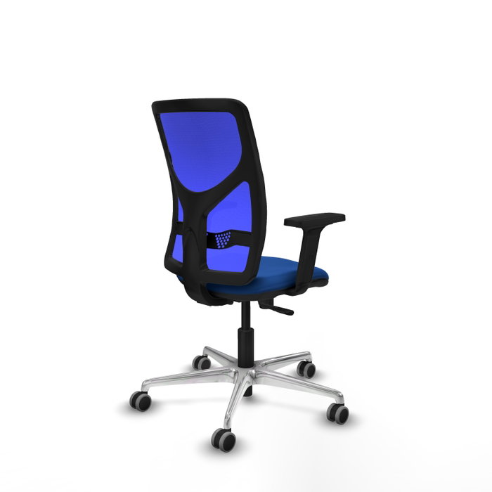 PIQUERAS Y CRESPO Silla de oficina Motilla con mecanismo Sincro, Azul