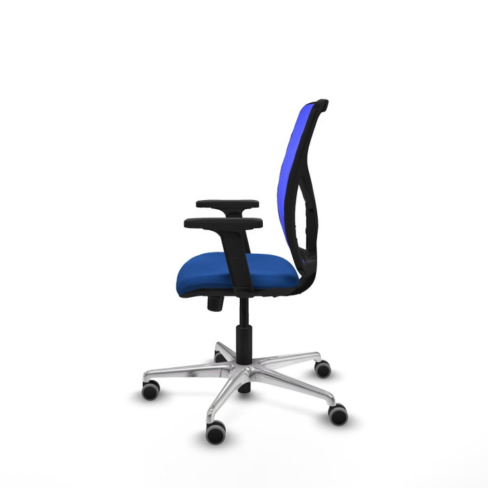 PIQUERAS Y CRESPO Silla de oficina Motilla con mecanismo Sincro, Azul