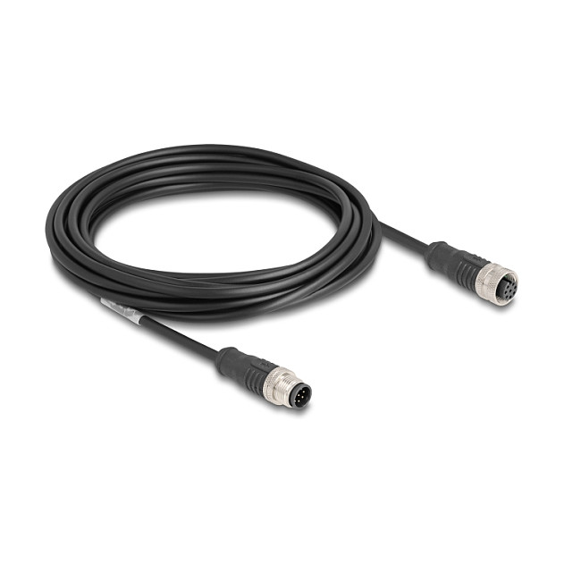 DeLOCK Cable M12 Codificado A 8 Pin Macho a Hembra PVC 5 m DeLOCK Cable M12 Codificado A 8 Pin Macho a Hembra PVC 5 m
