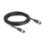 DeLOCK Cable M12 Codificado A 8 Pin Macho a Hembra PVC 5 m