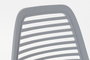 DKD Home Decor Silla PP Metal Mate Gris Claro