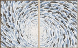 DKD Home Decor Cuadro Lienzo Peces 82,5x3x102,5 (Pack de 2)