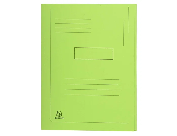 Exacompta Subcarpeta de Cartulina Reciclada Verde A4