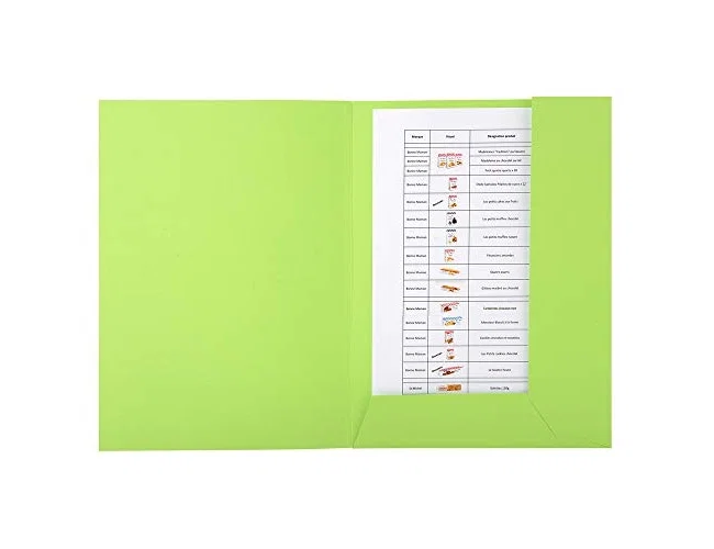 Exacompta Subcarpeta de Cartulina Reciclada Verde A4