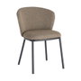 Silla Espiga Marrón Tejido-Metal 55 X 55 X 78 cm (Set de 2)