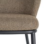 Silla Espiga Marrón Tejido-Metal 55 X 55 X 78 cm (Set de 2)